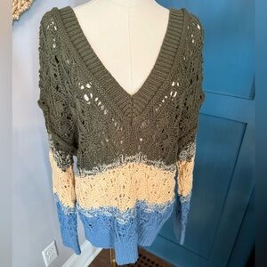 Colorblock Knit Sweater